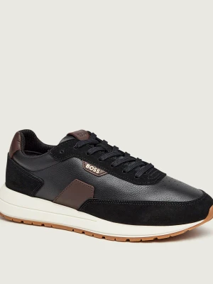 BOSS BLACK Skórzane sneakersy Vinston_Runn_sdtbbu | zamsz