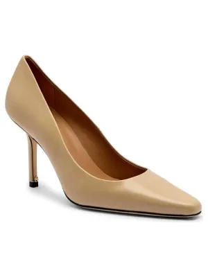 BOSS BLACK Skórzane szpilki Charlize_Pump90_NA
