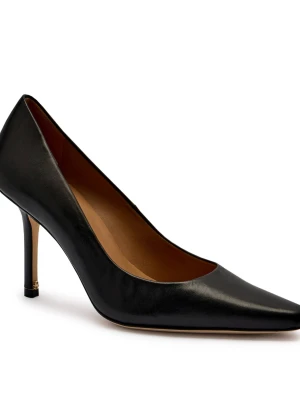 BOSS BLACK Skórzane szpilki Charlize_Pump90_NA