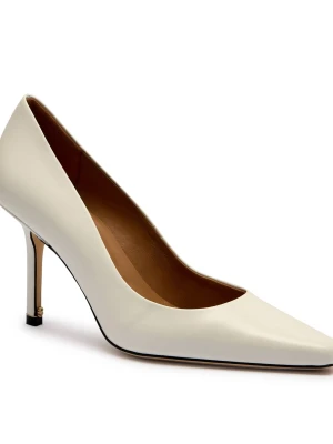 BOSS BLACK Skórzane szpilki Charlize_Pump90_NA