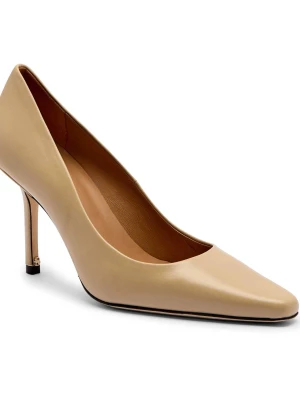 BOSS BLACK Skórzane szpilki Charlize_Pump90_NA