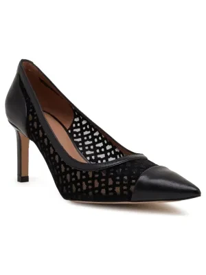 BOSS BLACK Skórzane szpilki Janet_Pump70_MEFLK