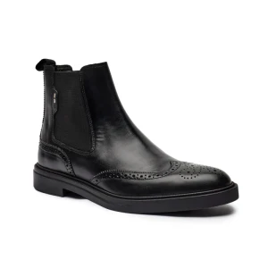 BOSS BLACK Skórzane sztyblety Calev