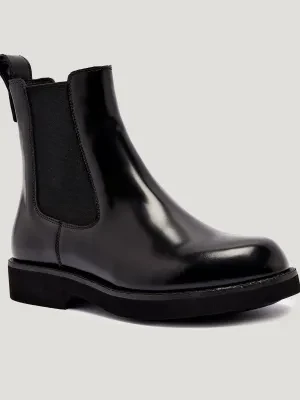 BOSS BLACK Skórzane sztyblety Eleri