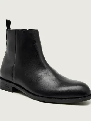 BOSS BLACK Skórzane sztyblety Tayil_Bootz_buWP