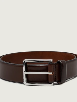 BOSS BLACK Skórzany pasek Caleb_Sz35 brązowy