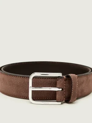 BOSS BLACK Skórzany pasek Madison-B1_NbSt_Sz35