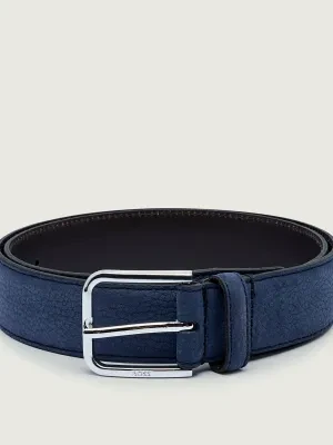 BOSS BLACK Skórzany pasek Madison-B1_NbSt_Sz35