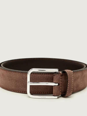 BOSS BLACK Skórzany pasek Madison-B1_NbSt_Sz35