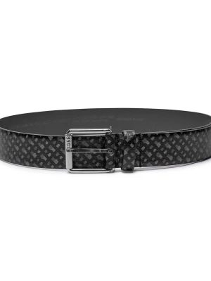BOSS BLACK Skórzany pasek Roll-Bmono-S-St_Sz35