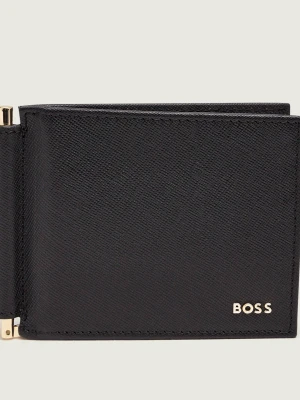 BOSS BLACK Skórzany portfel GB_6cc Coin_Clip