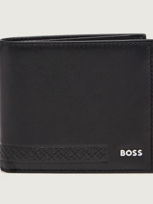 BOSS BLACK Skórzany portfel GB_Monogram