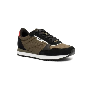 BOSS BLACK Sneakersy KAI_RUNN_MESD | z dodatkiem skóry