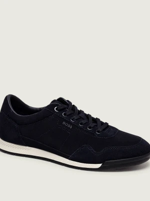 BOSS BLACK Sneakersy Nitan_Lowp_sdhsd | zamsz granatowy