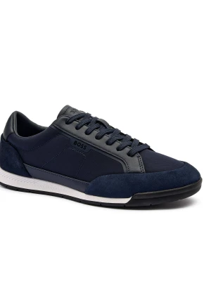 BOSS BLACK Sneakersy Nitan_txsd | z dodatkiem skóry granatowy
