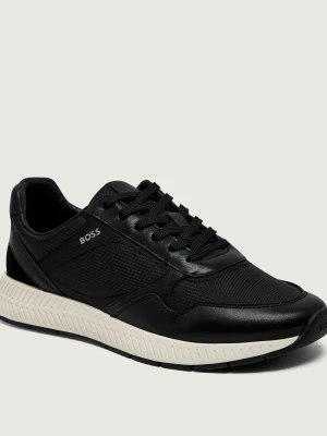 BOSS BLACK Sneakersy Titanium_Runn_buny | z dodatkiem skóry