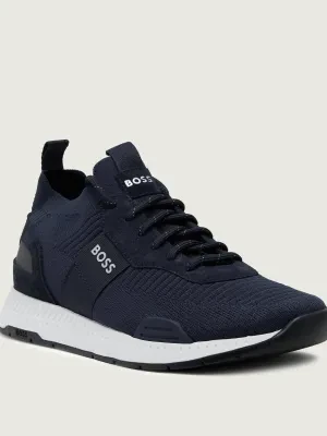 BOSS BLACK Sneakersy Titanium_Runn_knst_N | z dodatkiem skóry