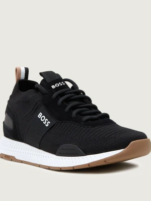 BOSS BLACK Sneakersy Titanium_Runn_knst_N | z dodatkiem skóry