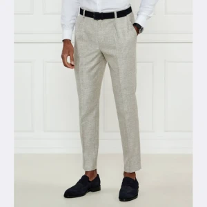 BOSS BLACK Spodnie C-Perin-PL-25 | Relaxed fit | z dodatkiem lnu
