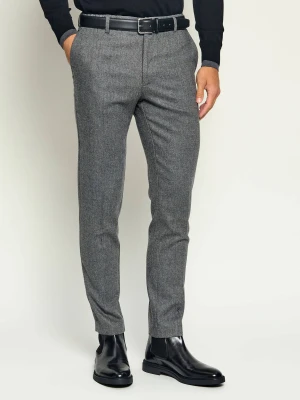 BOSS BLACK Spodnie chino C-Kane1-RDS-BH | Regular Fit | z dodatkiem wełny szary