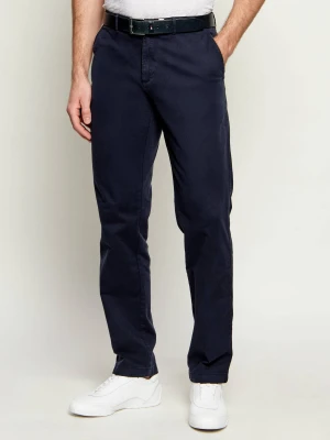 BOSS BLACK Spodnie chino Crigan3-D | Regular Fit | stretch granatowy