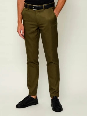 BOSS BLACK Spodnie chino H-Kaiton1 | Slim Fit oliwkowy