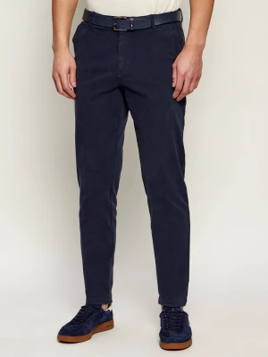 BOSS BLACK Spodnie chino H-Kane1 | Modern fit granatowy