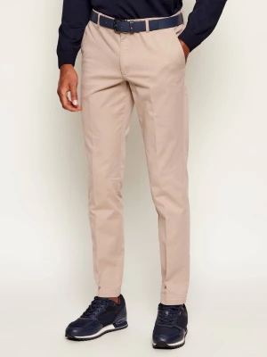 BOSS BLACK Spodnie chino Kaito1 | Slim Fit | stretch beżowy
