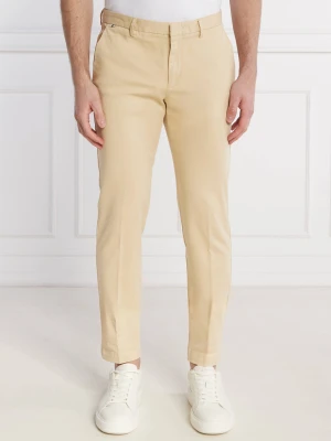 BOSS BLACK Spodnie chino Kaito1 | Slim Fit | stretch beżowy