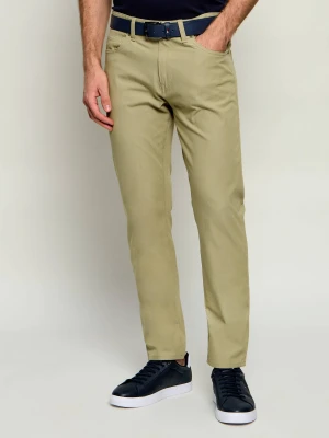 BOSS BLACK Spodnie chino P-Delaware5 | Slim Fit zielony