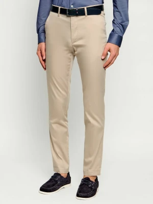 BOSS BLACK Spodnie chino P-Kaiton1 | Slim Fit beżowy