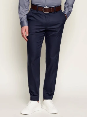 BOSS BLACK Spodnie chino P-Kaiton1 | Slim Fit granatowy