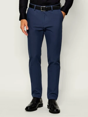 BOSS BLACK Spodnie chino P-Kaiton1-Zip | Slim Fit granatowy