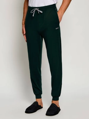 BOSS BLACK Spodnie dresowe Mix&Match | Regular Fit butelkowa zieleń