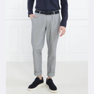 BOSS BLACK Spodnie Kaito1-PL | z dodatkiem lnu