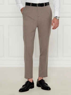 BOSS BLACK Spodnie chino P-Genius-EL | Slim Fit beżowy