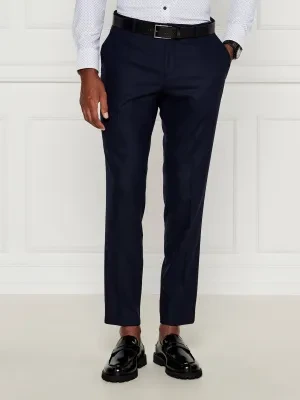 BOSS BLACK Spodnie P-Genius | Slim Fit | z dodatkiem wełny