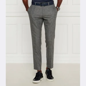 BOSS BLACK Spodnie | Slim Fit | z dodatkiem wełny