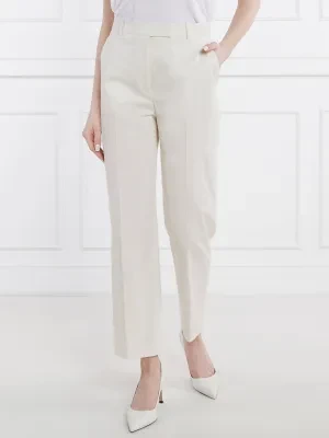 BOSS BLACK Spodnie Takareni | Regular Fit | z dodatkiem jedwabiu