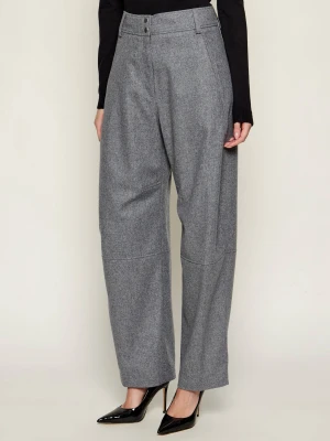 BOSS BLACK Spodnie Telarana | Relaxed fit | z dodatkiem wełny