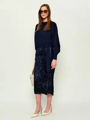 BOSS BLACK Sukienka 2w1 Fioletta