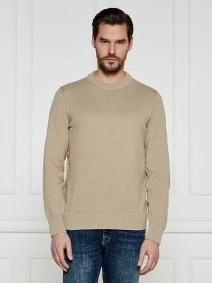 BOSS BLACK Sweter Ecaio-P | Regular Fit beżowy