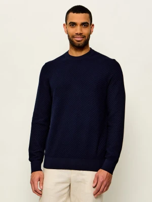 BOSS BLACK Sweter H-Lofranco | Regular Fit granatowy