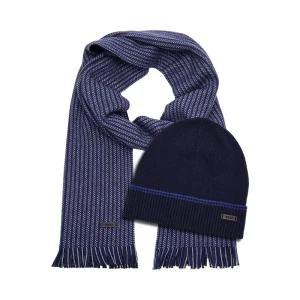 BOSS BLACK Szal + czapka Ernesto_SET | z dodatkiem wełny