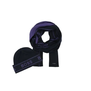 BOSS BLACK Szal + czapka Ulfino
