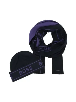 BOSS BLACK Szal + czapka Ulfino