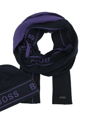 BOSS BLACK Szal + czapka Ulfino