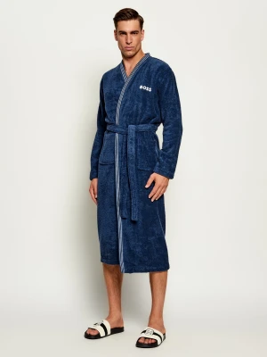 BOSS BLACK Szlafrok Edge | Relaxed fit granatowy