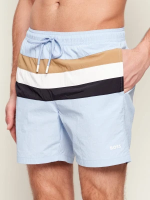 BOSS BLACK Szorty kąpielowe Louis | Regular Fit błękitny