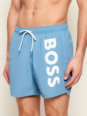 BOSS BLACK Szorty kąpielowe OCTOPUS | Regular Fit niebieski